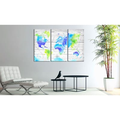 Tableau voyages colorés 120 x 80 cm