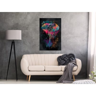 Tableau safari coloré vertical 80 x 120 cm