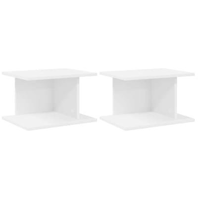 Tables de chevet bois transformé blanc  40 x 30 x 25 cm