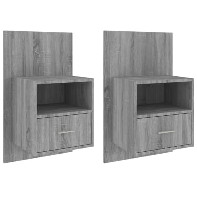 Tables de chevet  gris  48,5 x 32,5 x 80 cm