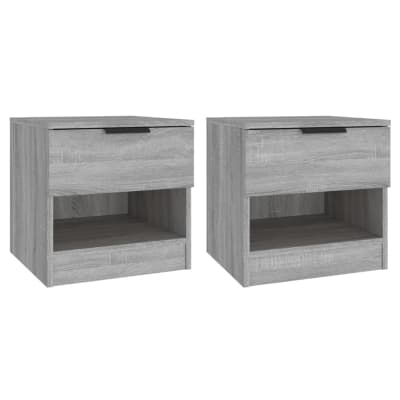 Tables de chevet bois transformé gris  40 x 39 x 40 cm