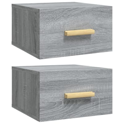 Tables de chevet  gris  35 x 35 x 20 cm
