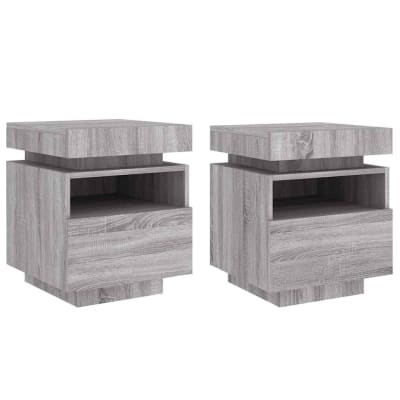 Tables de chevet  gris  40 x 39 x 48,5 cm