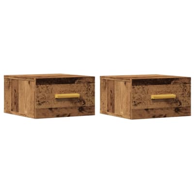 Tables de chevet  argile marron  35 x 35 x 20 cm