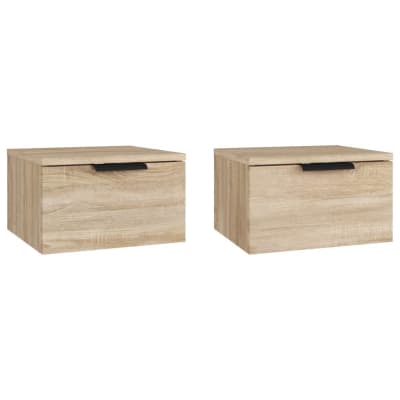 Tables de chevet  ocre marron  34 x 30 x 20 cm