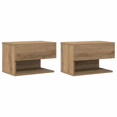 Tables de chevet  tabac marron  46 x 29,5 x 30 cm
