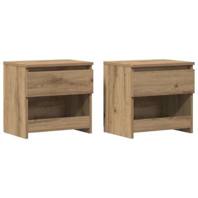 Tables de chevet bois transformé acajou marron  40 x 30 x 39 cm