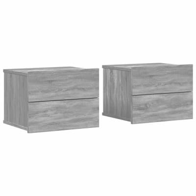 Tables de chevet bois transformé gris  40 x 30 x 30 cm