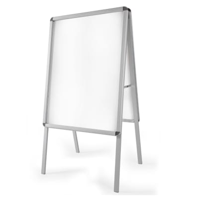 Panneau publicitaire Porte-affiches DIN A1, double face, Pliable gris