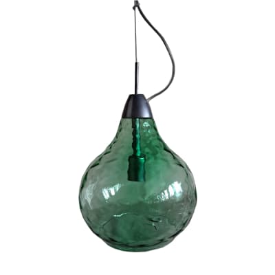Suspension métal cloche vert D30cm