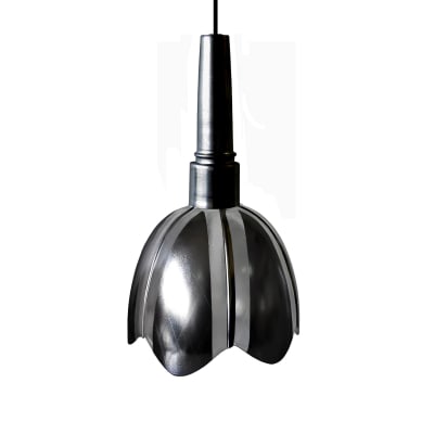 Suspension métal  cable cloche noir D18cm