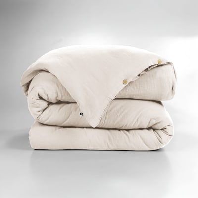 Housse de couette double gaze de coton pampa 260x240 cm