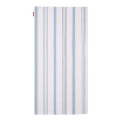 Serviette plage grande coton bleu rayures