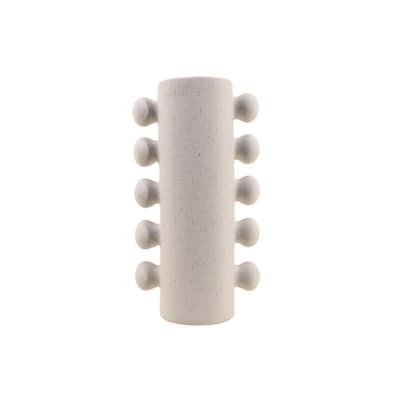 Vase en porcelaine à perles latérales, h31cm