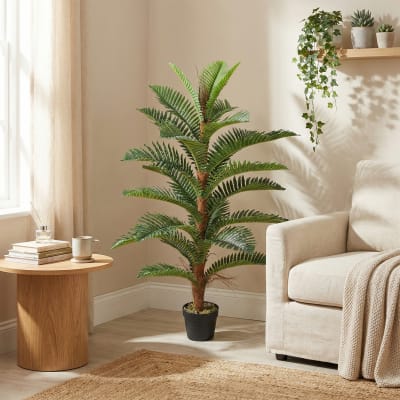 Palmier artificiel 24 feuilles décoration maison bureau peva vert