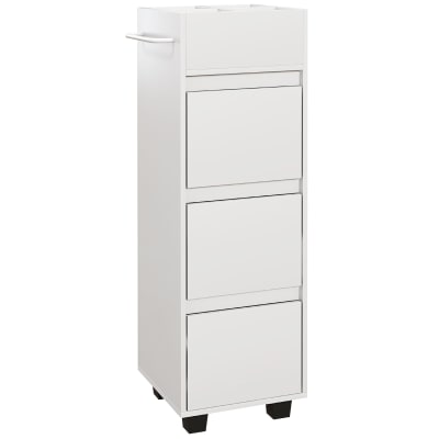 Meuble de salle de bain meuble de rangement 3 tiroirs porte-serviettes