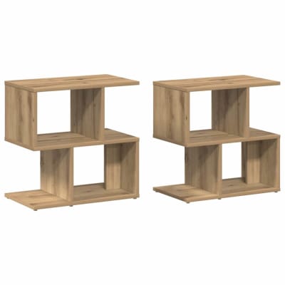 Tables de chevet bois transformé acajou marron  50 x 30 x 51,5 cm