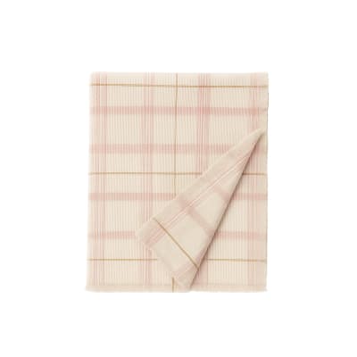 Jeté de lit enfant en coton tartan tissé à la main, 140 x 200 cm