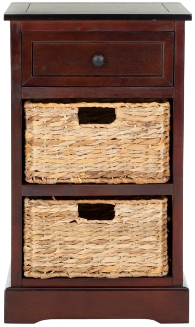Meubles de rangement en wood/mdf/metal, cerise foncé