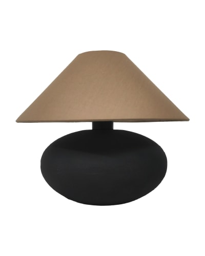 Lampe de table en céramique couleur noire de 29cm