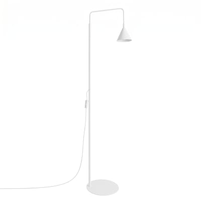 Lampadaires acier blanc h 165 cm