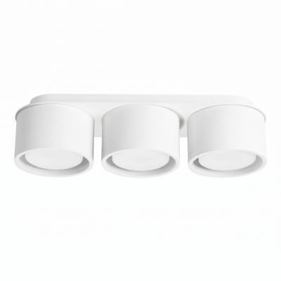 Plafonniers aluminium blanc h 8.2 cm
