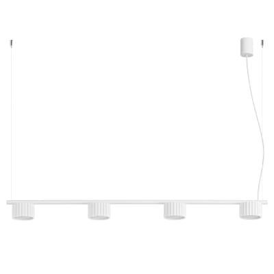 Lustres aluminium blanc h 208 cm
