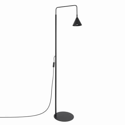 Lampadaires acier noir h 165 cm