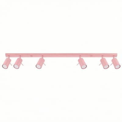 Plafonniers acier rose h 16 cm