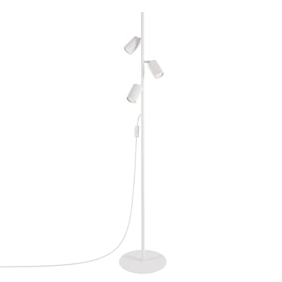 Lampadaires aluminium blanc h 155 cm