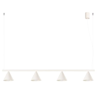 Lustres acier beige h 215 cm