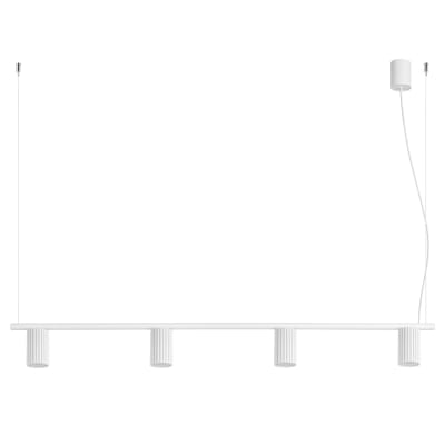 Lustres aluminium blanc h 212 cm
