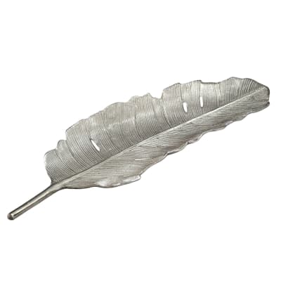 Coupe décorative 80 cm en aluminium, argenté