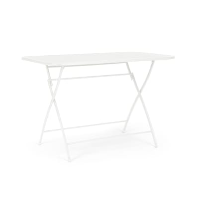 Table rectangulaire blanche