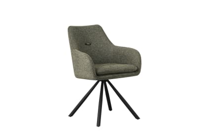 Set 6 chaises pivotantes vertes