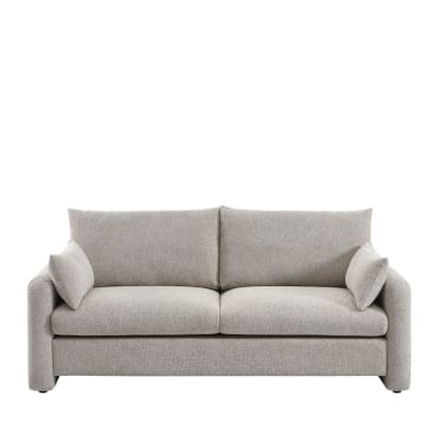 Canapé 3 places en tissu - beige chiné