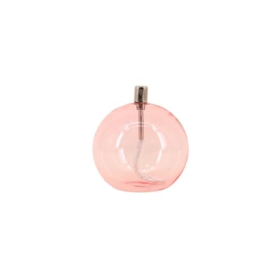 Lampe à huile sphère en verre soufflé rose 11cm
