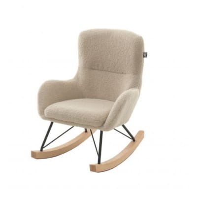 ROCKY chaise à bascule mini beige bouclé