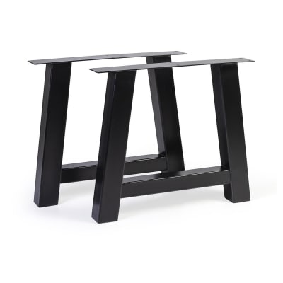 Pied de table à manger en fer noir