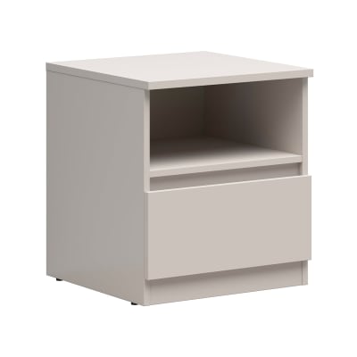 Chevet 1 tiroir panneaux de particules beige