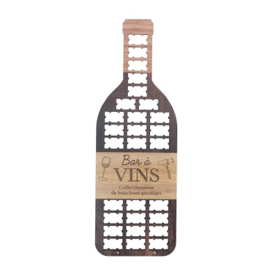 Bouteille porte-bouchons murale bar à vins