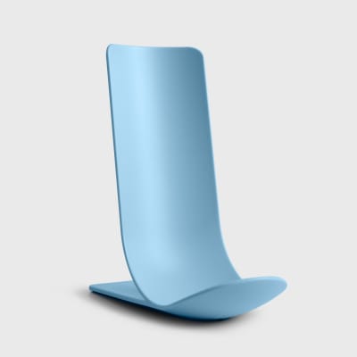 Repose-cuillère vertical en polypropylène bleu