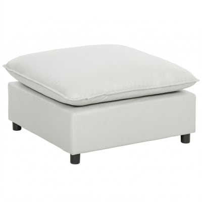 Repose pied salon carré moderne repose pieds salon tissu gris