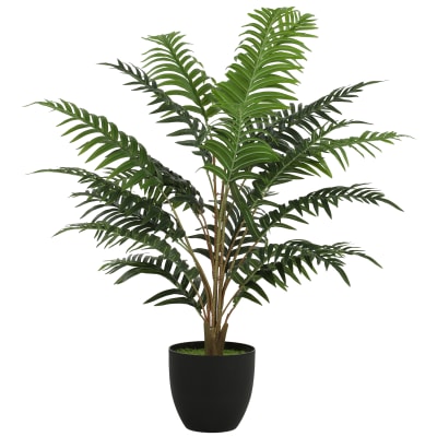 Plante artificielle fougère en pot intérieure extérieure vert