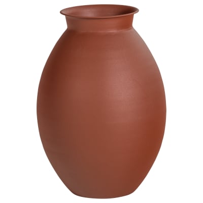 Vase xxl en métal marron
