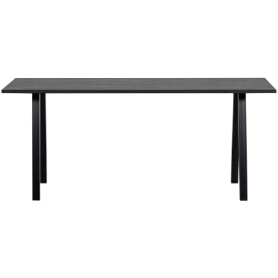 Pied de table à 2 positions carrés métal noir lot de 1