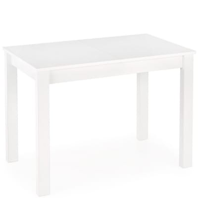 Table de salle à manger contemporaine extensible blanche