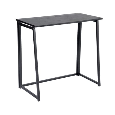 Bureau informatique pliable, table de bureau, poste de travail, noir