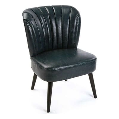 Meuble d'Appoint Renoir Bleu Cuir Synthétique Bois (65 x 84 x 60,5 cm)