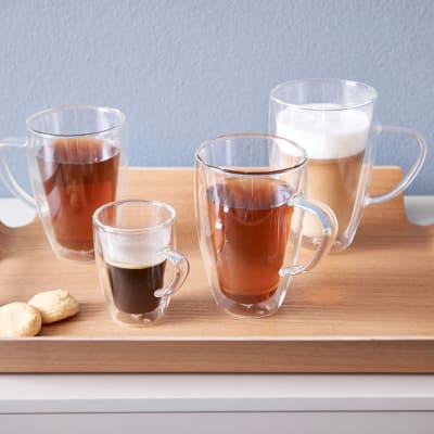 Lot de 2 verres double paroi cappuccino/latte macchiato, 400 ml